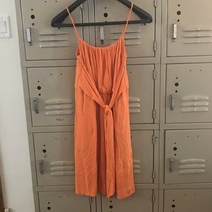 Orange BCBG dress with front tie